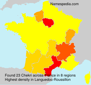 Surname Chekri in France Surname Chekri in France