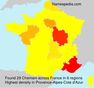 Surname Chemani in France Surname Chemani in France