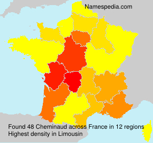 Surname Cheminaud in France Surname Cheminaud in France