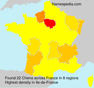 Surname Chena in France Surname Chena in France