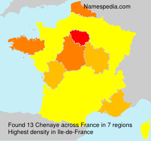 Surname Chenaye in France Surname Chenaye in France