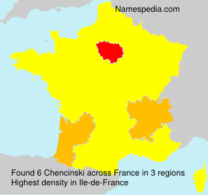 Surname Chencinski in France Surname Chencinski in France