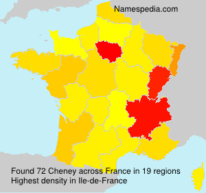 Surname Cheney in France Surname Cheney in France