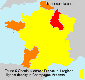 Surname Cheniaux in France Surname Cheniaux in France