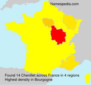 Surname Chenillet in France Surname Chenillet in France