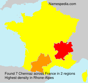 Surname Chennaz in France Surname Chennaz in France
