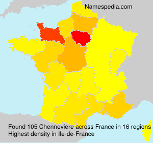 Surname Chenneviere in France