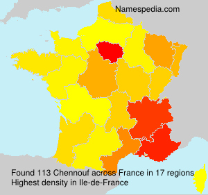 Surname Chennouf in France Surname Chennouf in France