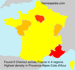 Surname Chenoui in France