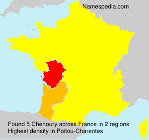 Surname Chenoury in France Surname Chenoury in France
