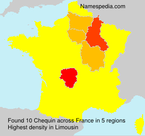 Surname Chequin in France Surname Chequin in France