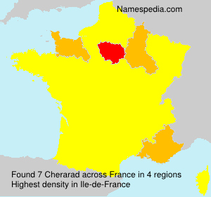 Surname Cherarad in France Surname Cherarad in France