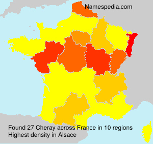 Surname Cheray in France Surname Cheray in France