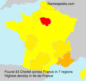 Surname Cherbit in France Surname Cherbit in France