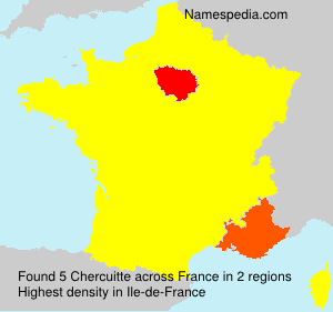 Surname Chercuitte in France Surname Chercuitte in France