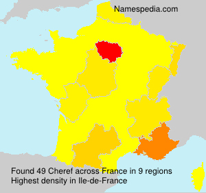 Surname Cheref in France Surname Cheref in France