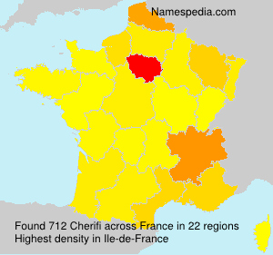 Surname Cherifi in France Surname Cherifi in France