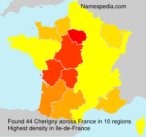 Surname Cherigny in France Surname Cherigny in France