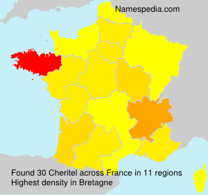 Surname Cheritel in France