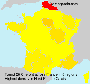 Surname Cheront in France Surname Cheront in France