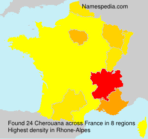 Surname Cherouana in France Surname Cherouana in France