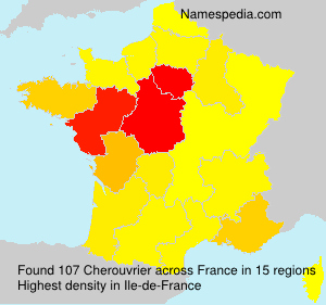 Surname Cherouvrier in France