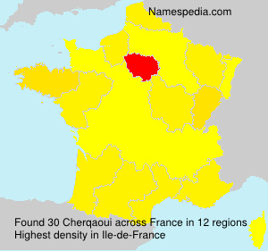 Surname Cherqaoui in France Surname Cherqaoui in France