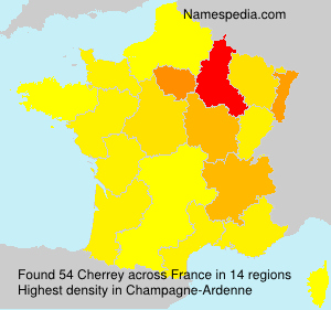 Surname Cherrey in France Surname Cherrey in France