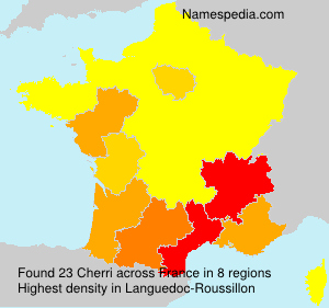 Surname Cherri in France Surname Cherri in France
