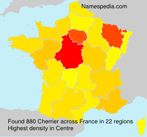 Surname Cherrier in France Surname Cherrier in France