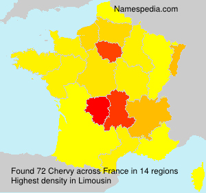 Surname Chervy in France Surname Chervy in France
