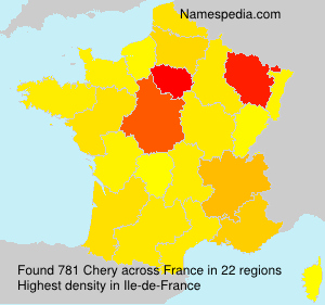 Surname Chery in France Surname Chery in France