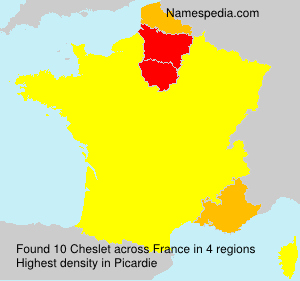 Surname Cheslet in France Surname Cheslet in France