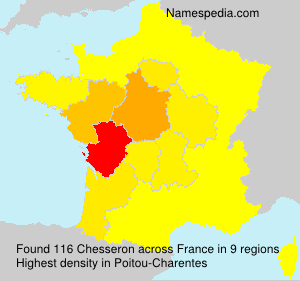 Surname Chesseron in France Surname Chesseron in France