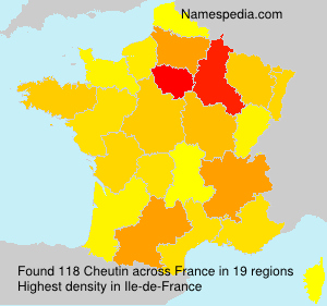 Surname Cheutin in France Surname Cheutin in France