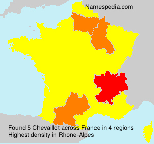 Surname Chevaillot in France Surname Chevaillot in France