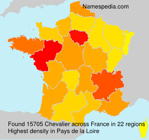 Surname Chevalier in France Surname Chevalier in France