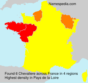 Surname Chevaliere in France Surname Chevaliere in France