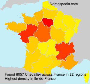 Surname Chevallier in France