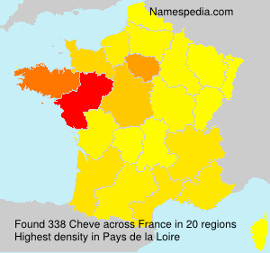 Surname Cheve in France Surname Cheve in France