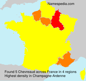 Surname Chevreaud in France Surname Chevreaud in France