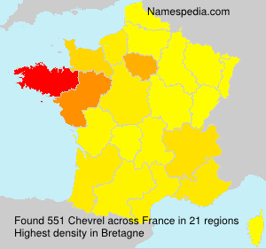 Surname Chevrel in France Surname Chevrel in France