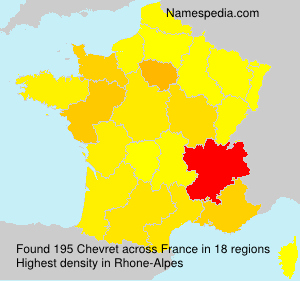 Surname Chevret in France Surname Chevret in France