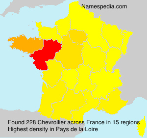 Surname Chevrollier in France Surname Chevrollier in France