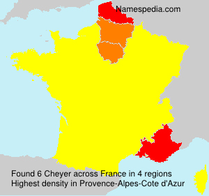 Surname Cheyer in France Surname Cheyer in France
