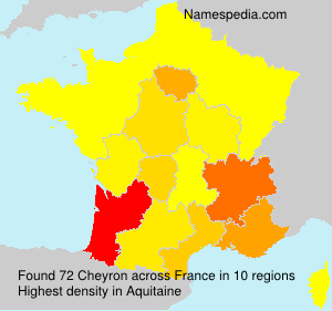 Surname Cheyron in France Surname Cheyron in France