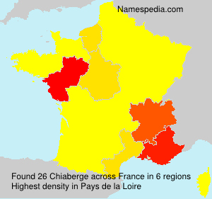 Surname Chiaberge in France Surname Chiaberge in France