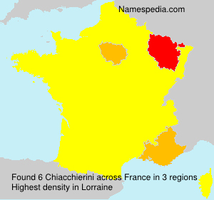 Surname Chiacchierini in France Surname Chiacchierini in France