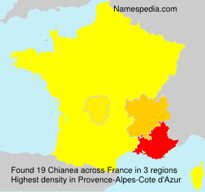 Surname Chianea in France Surname Chianea in France