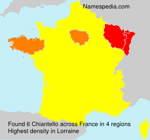 Surname Chiantello in France Surname Chiantello in France